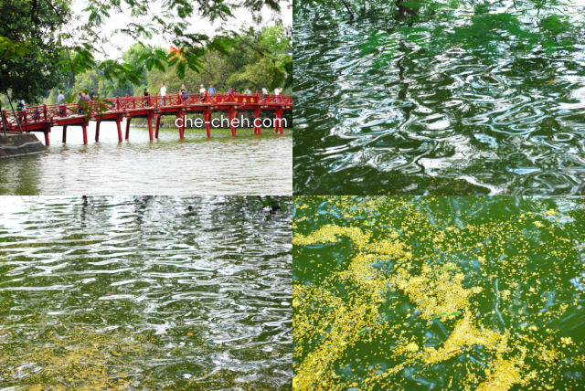 Hoan Kiem Lake & Cầu Thê Húc (The Huc Bridge Aka The Red Bridge) @ Hanoi